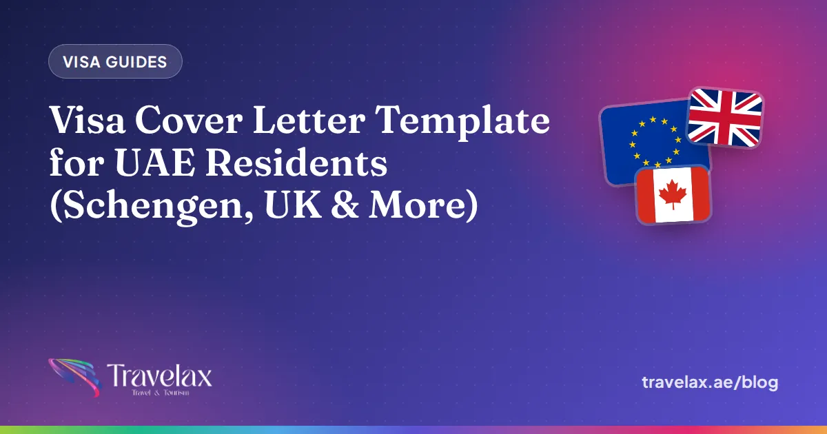 Visa Cover Letter Template for UAE Residents (Schengen, UK & More)